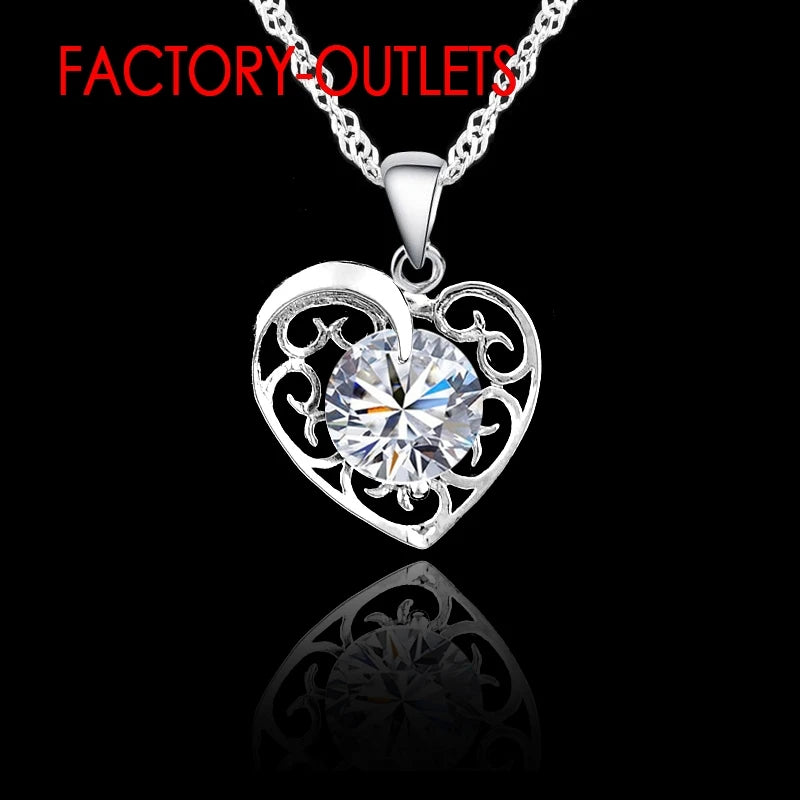 925 Sterling Silver Heart Jewelry set