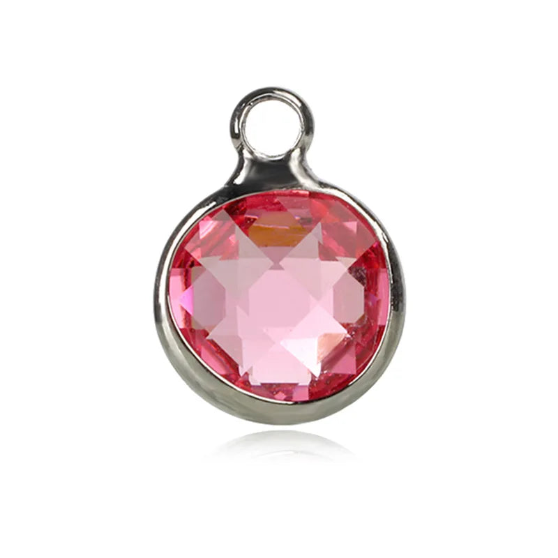 12 Birthstone Color Round Crystal Beads