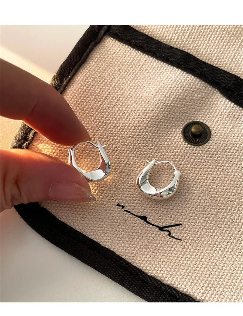 925 Sterling Silver Hoop Earrings for Women