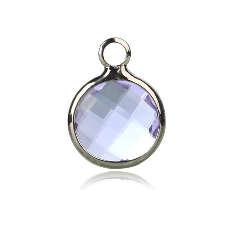 12 Birthstone Color Round Crystal Beads