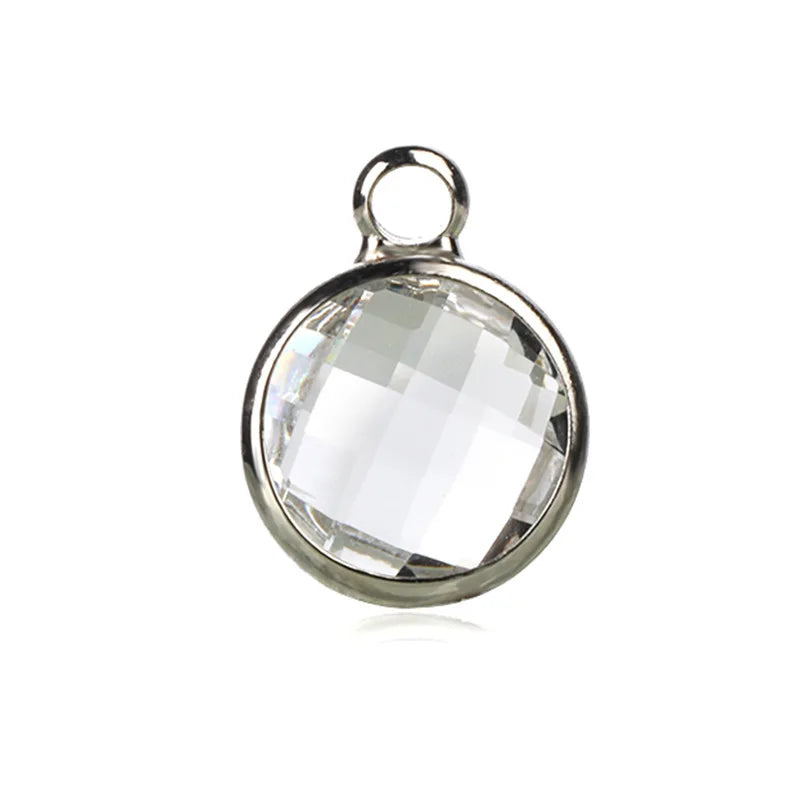 12 Birthstone Color Round Crystal Beads