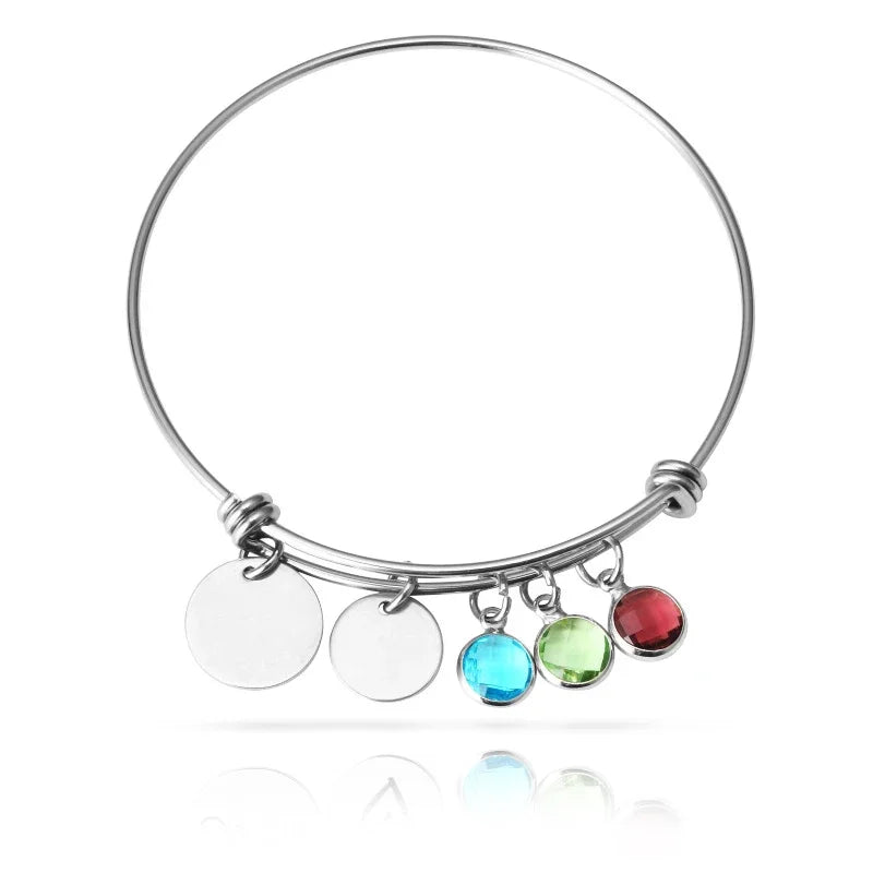 12 Birthstone Color Round Crystal Beads