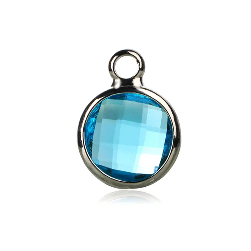 12 Birthstone Color Round Crystal Beads