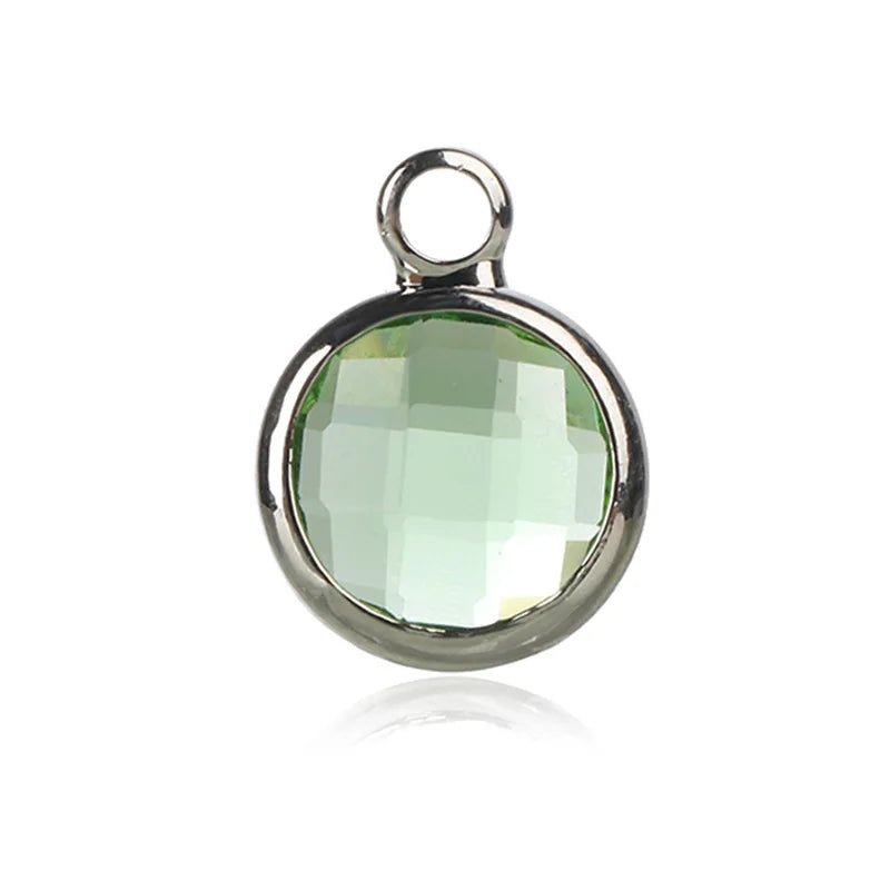 12 Birthstone Color Round Crystal Beads