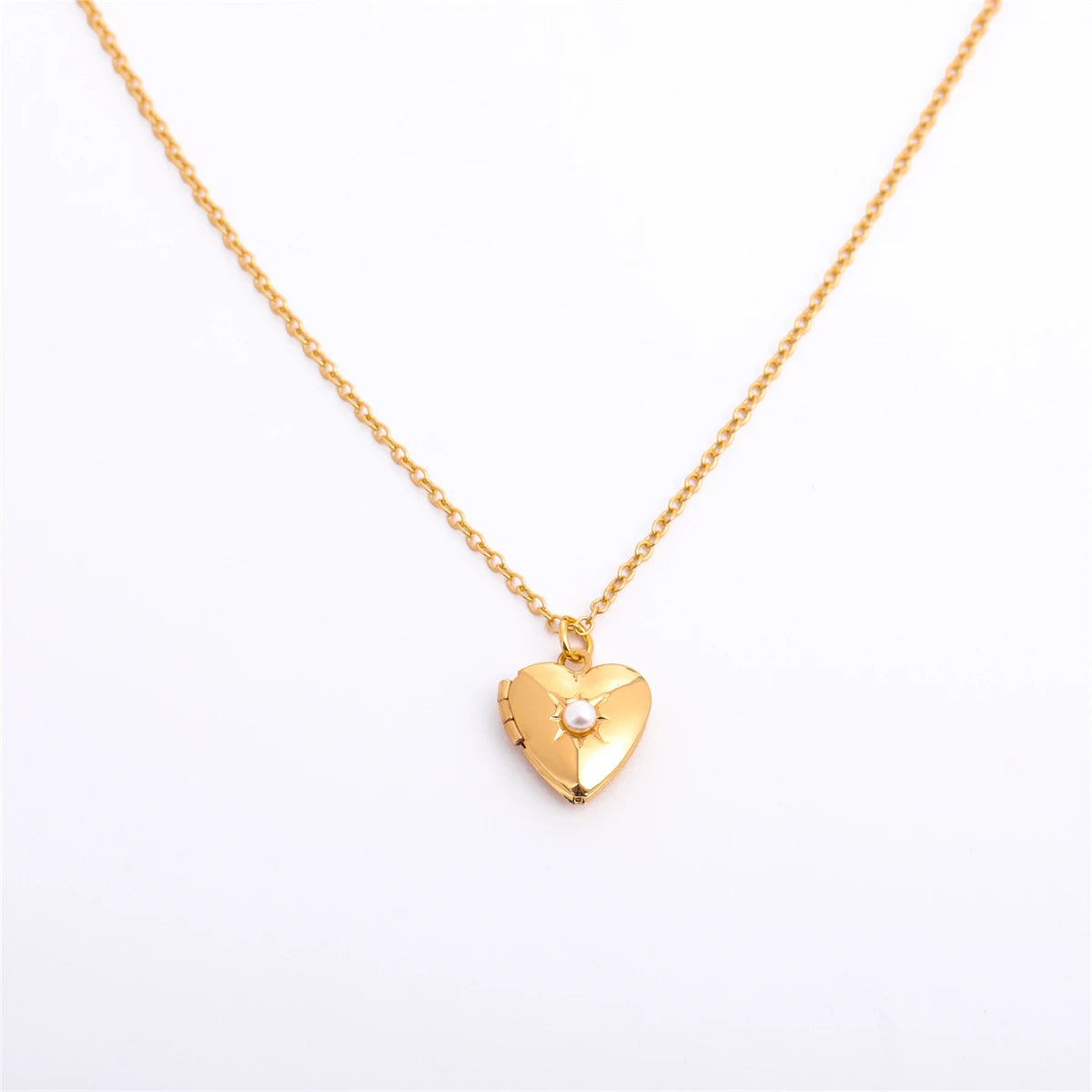 Heart-Shaped Birthstone Locket Necklace – Opening Love Album Pendant