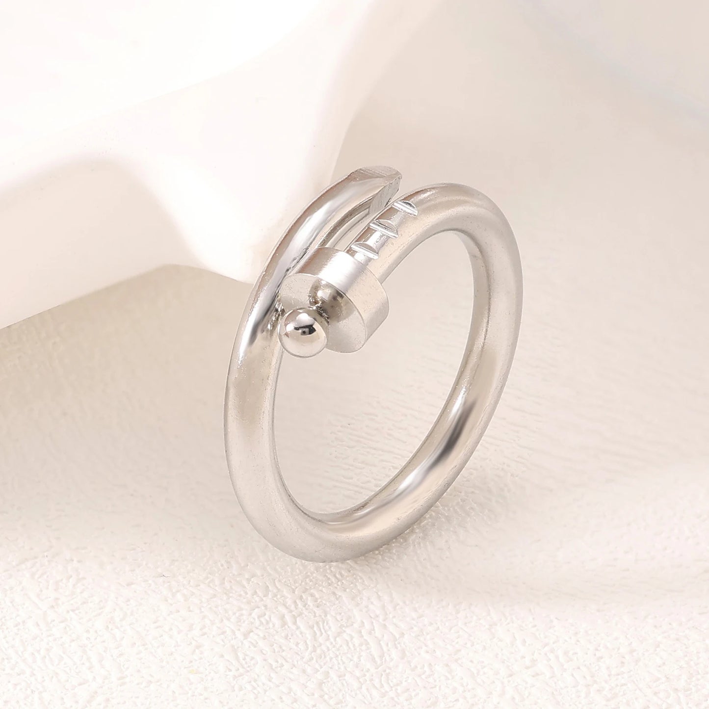 Light Luxury Nail Bracelet & Ring Set for Women