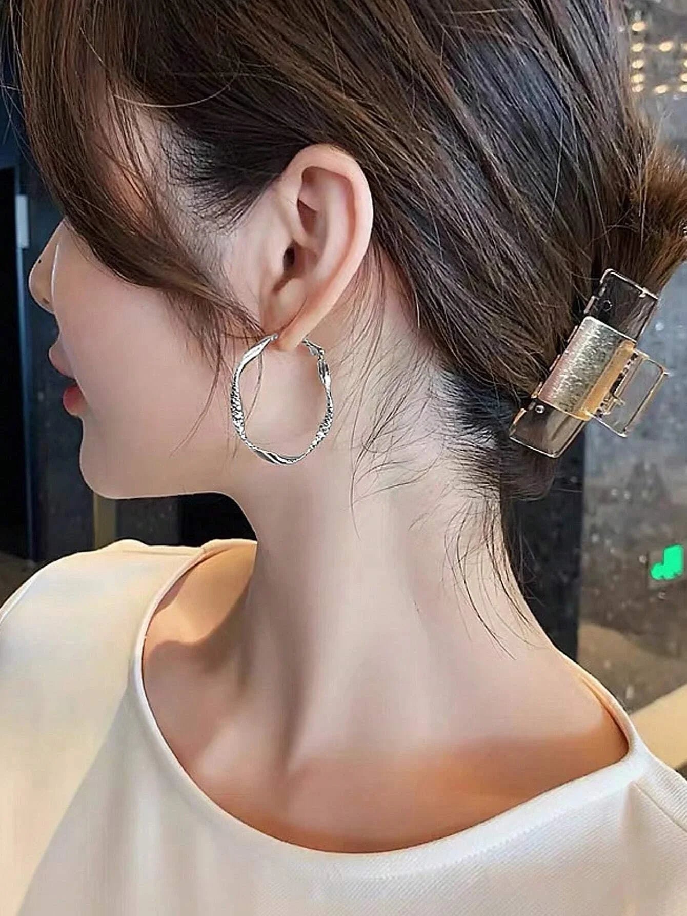 Elegant Silky Texture Earrings for Women – Holiday Party Jewelry Gift