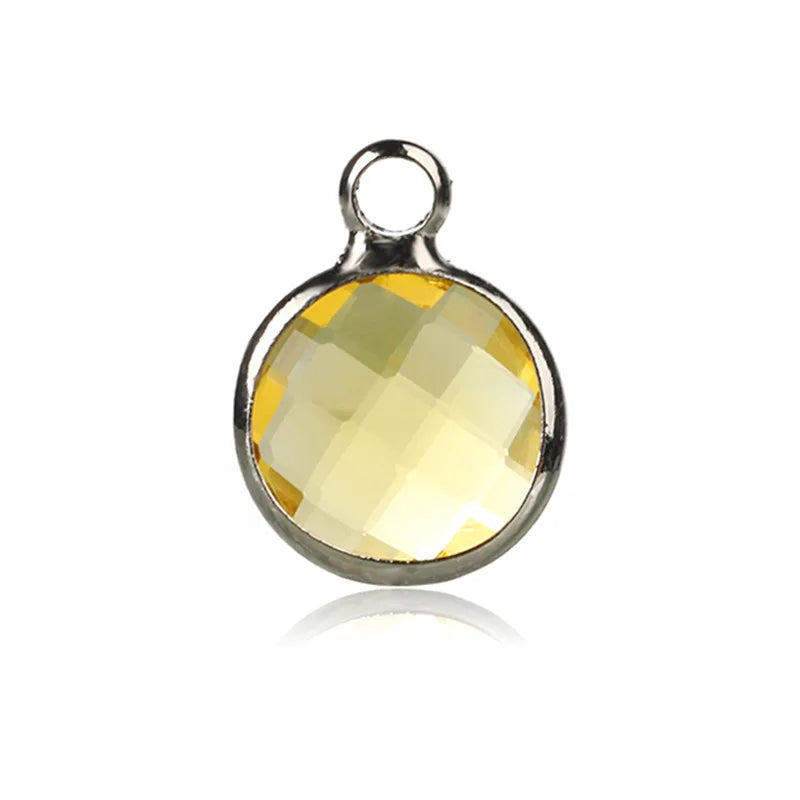 12 Birthstone Color Round Crystal Beads